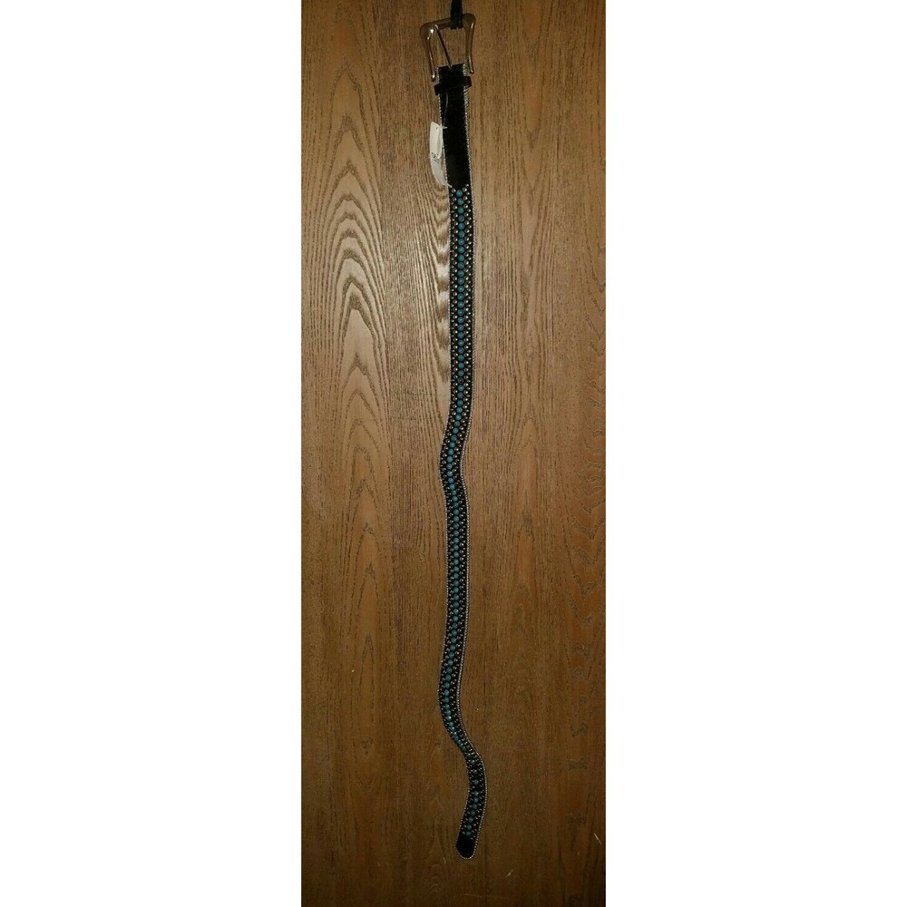 Rue 21 Womens Black Belt with Stones size XL
